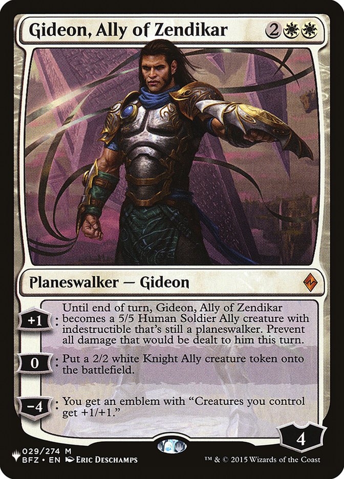 Gideon, Ally of Zendikar [The List] | Good Games Morley