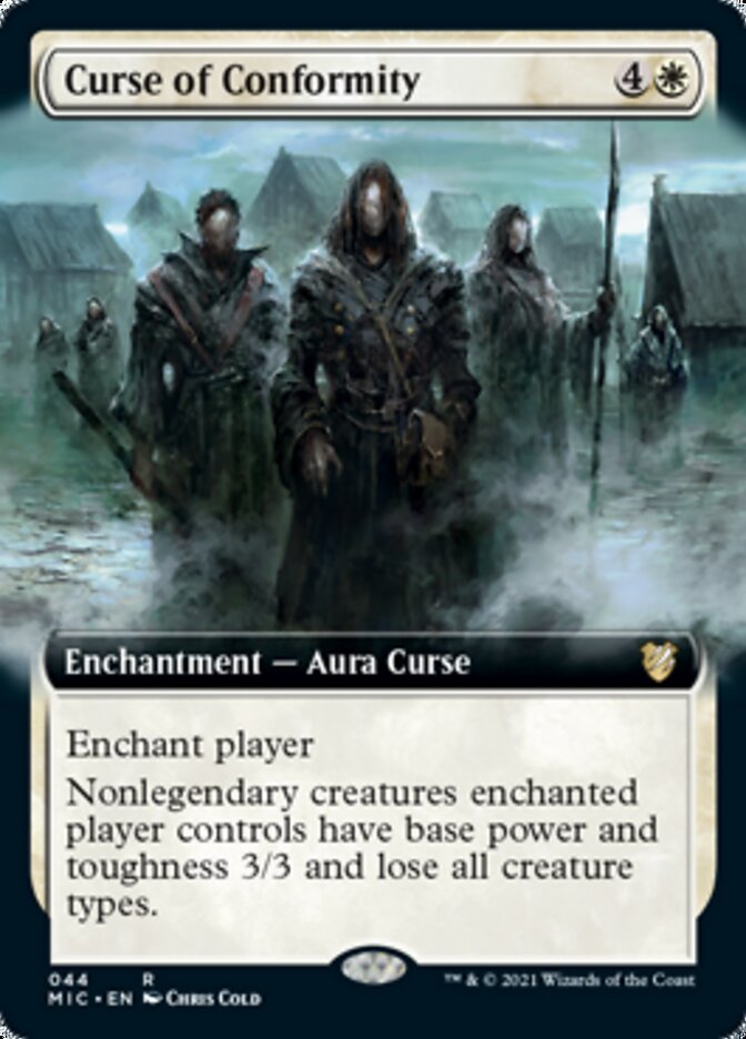 Curse of Conformity (Extended Art) [Innistrad: Midnight Hunt Commander] | Good Games Morley