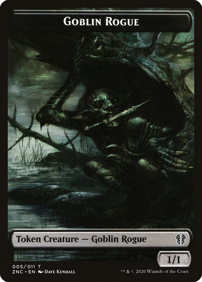 Faerie Rogue // Goblin Rogue Double-Sided Token [Zendikar Rising Commander Tokens] | Good Games Morley