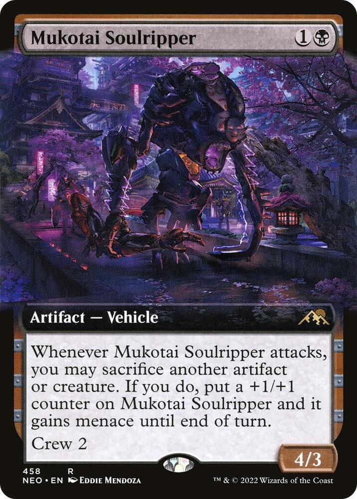Mukotai Soulripper 458/302 (Kamigawa: Neon Dynasty)  - Extended Art Foil | Good Games Morley