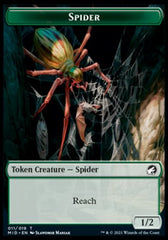 Beast (007) // Spider Double-Sided Token [Innistrad: Midnight Hunt Commander Tokens] | Good Games Morley
