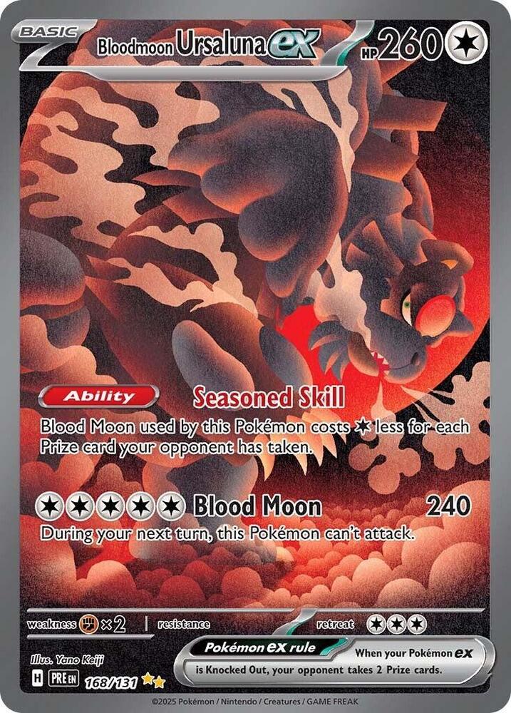 Bloodmoon Ursaluna ex (168/131) [Scarlet & Violet: Prismatic Evolutions] | Good Games Morley