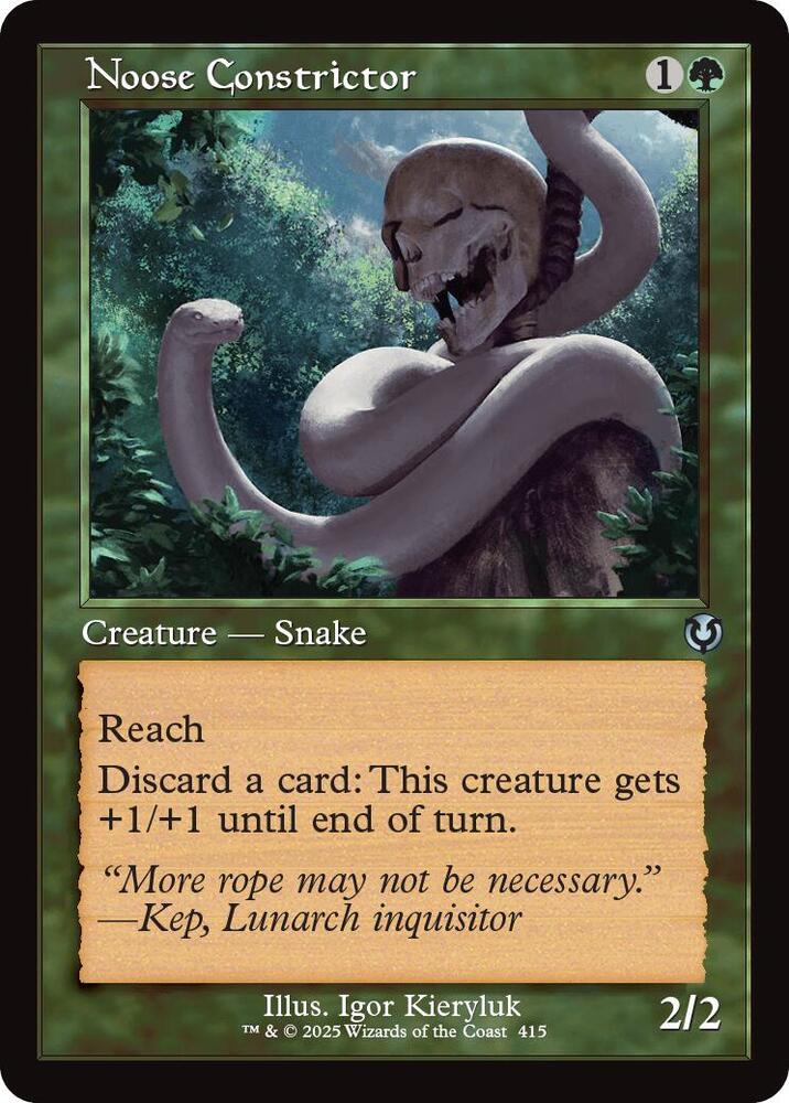 Noose Constrictor 415/287 (Innistrad Remastered)  - Retro | Good Games Morley