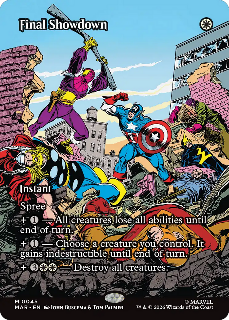 Final Showdown (Borderless) [Marvel Universe: Eternal-Legal] | Good Games Morley
