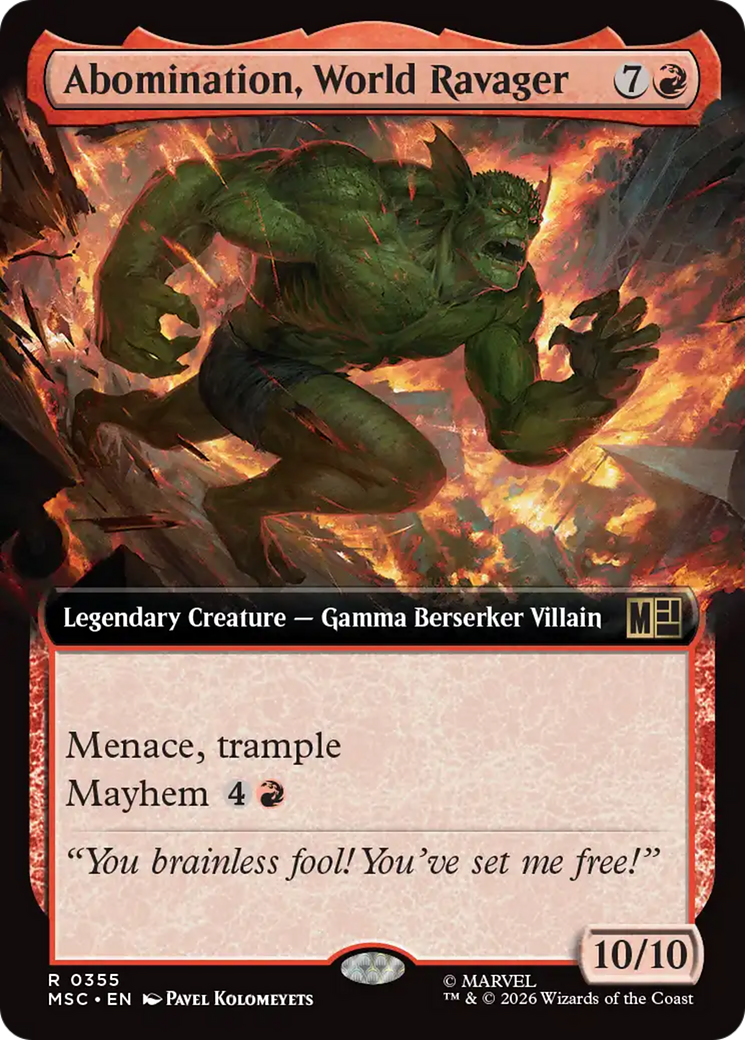 Abomination, World Ravager (Extended Art) [Marvel Super Heroes Commander] | Good Games Morley