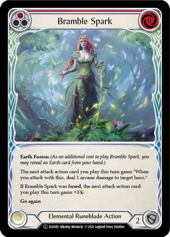 Bramble Spark (Red) [U-ELE085] (Tales of Aria Unlimited)  Unlimited Rainbow Foil | Good Games Morley