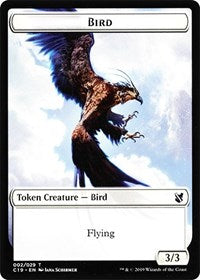 Bird (002) // Sculpture Double-Sided Token [Commander 2019 Tokens] | Good Games Morley