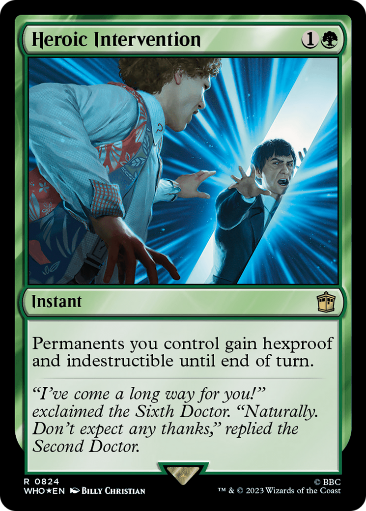 Heroic Intervention (Surge Foil) [Doctor Who] | Good Games Morley