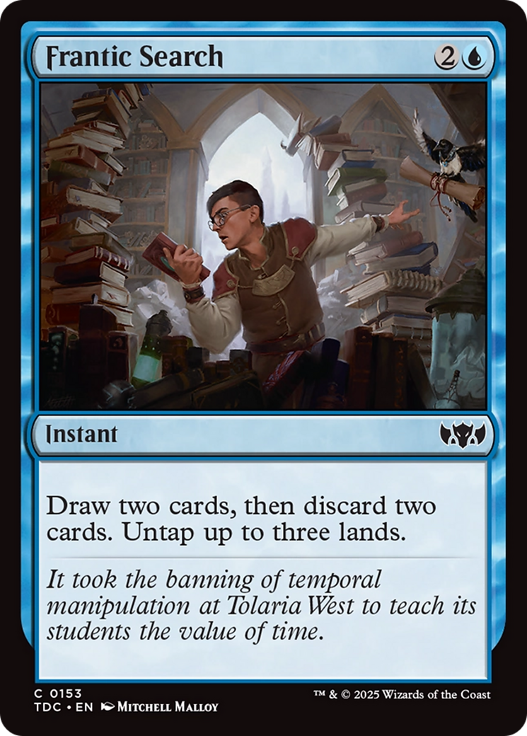 Frantic Search [Tarkir: Dragonstorm Commander] | Good Games Morley