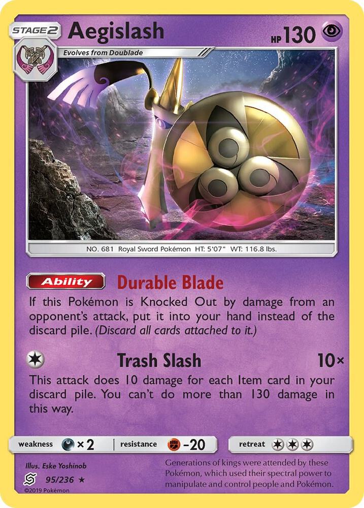 Aegislash 95/236 (SM - Unified Minds)  - Holofoil | Good Games Morley