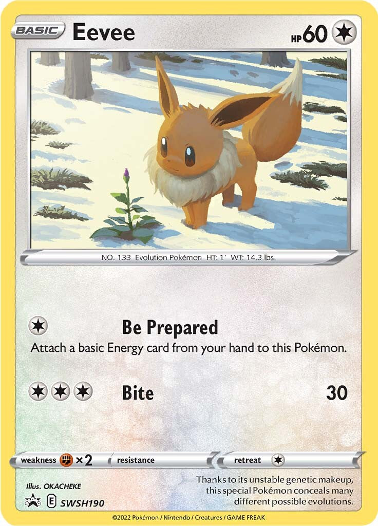 Eevee (SWSH190) [Sword & Shield: Black Star Promos] | Good Games Morley