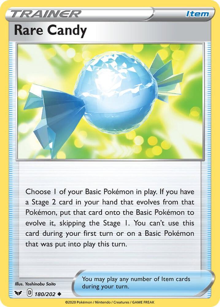Rare Candy 180/202 (SWSH01: Sword & Shield Base Set)  | Good Games Morley