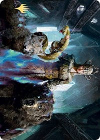 Kolvori, God of Kinship Art Card (Gold-Stamped Signature) [Kaldheim Art Series] | Good Games Morley