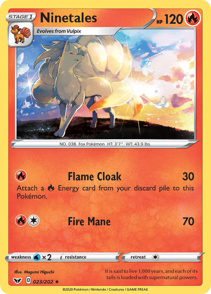 Ninetales (023/202) [Sword & Shield: Base Set] | Good Games Morley