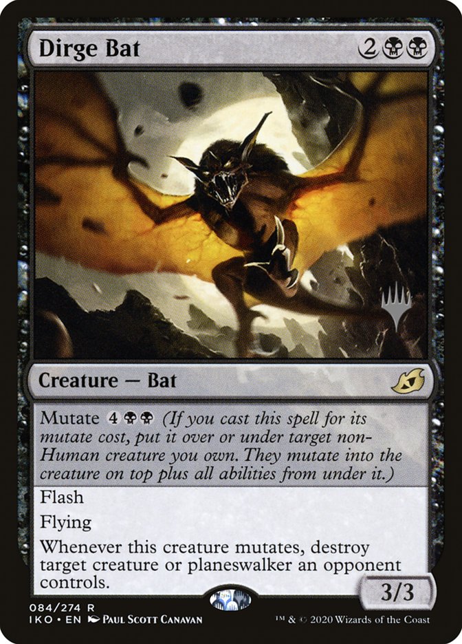 Dirge Bat (Promo Pack) [Ikoria: Lair of Behemoths Promos] | Good Games Morley