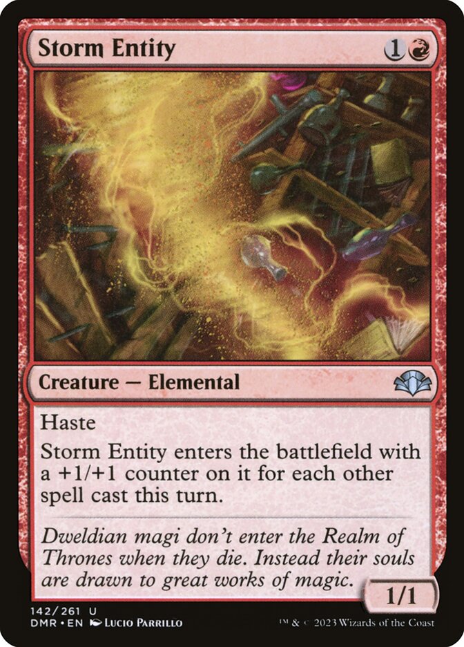 Storm Entity 142/261 (Dominaria Remastered)  - Foil | Good Games Morley