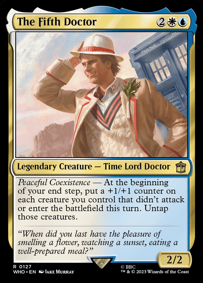 The Fifth Doctor 127 (Universes Beyond: Doctor Who)  - Foil | Good Games Morley
