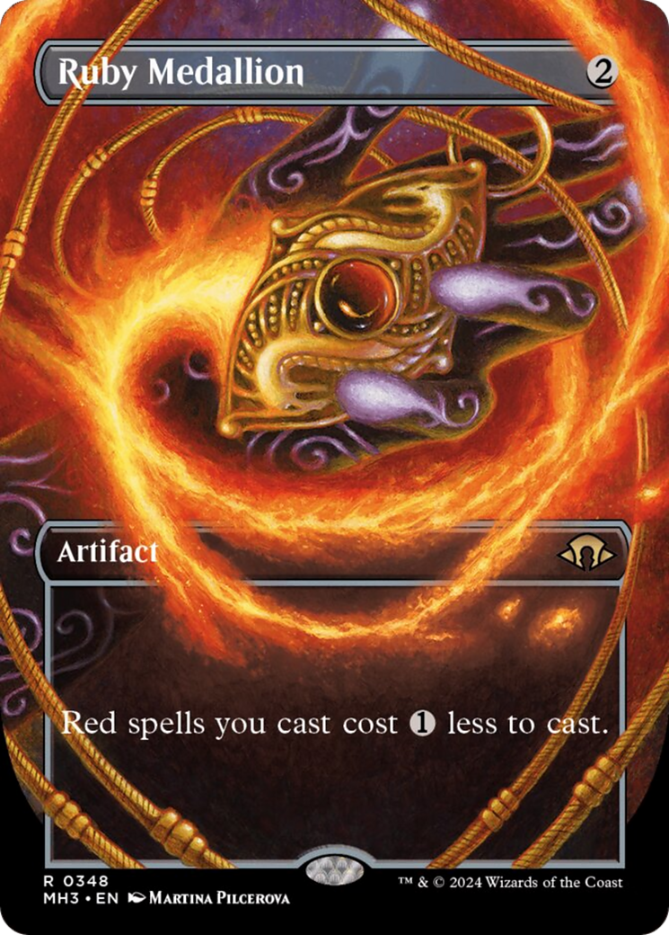 Ruby Medallion (Borderless) [Modern Horizons 3] | Good Games Morley