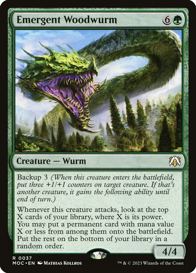 Emergent Woodwurm 37/444 (Commander: March of the Machine)  | Good Games Morley