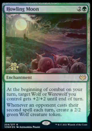 Howling Moon [Innistrad: Crimson Vow Prerelease Promos] | Good Games Morley