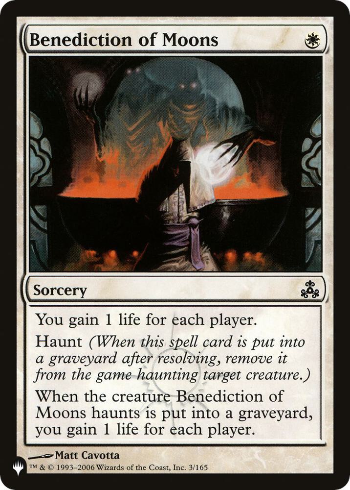 Benediction of Moons GPT-3/5075 (The List Reprints)  | Good Games Morley