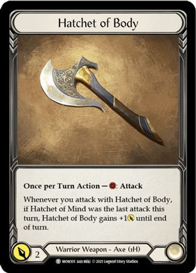 Chane // Hatchet of Body [MON154 // MON105] (Monarch Unlimited)  Unlimited Normal | Good Games Morley