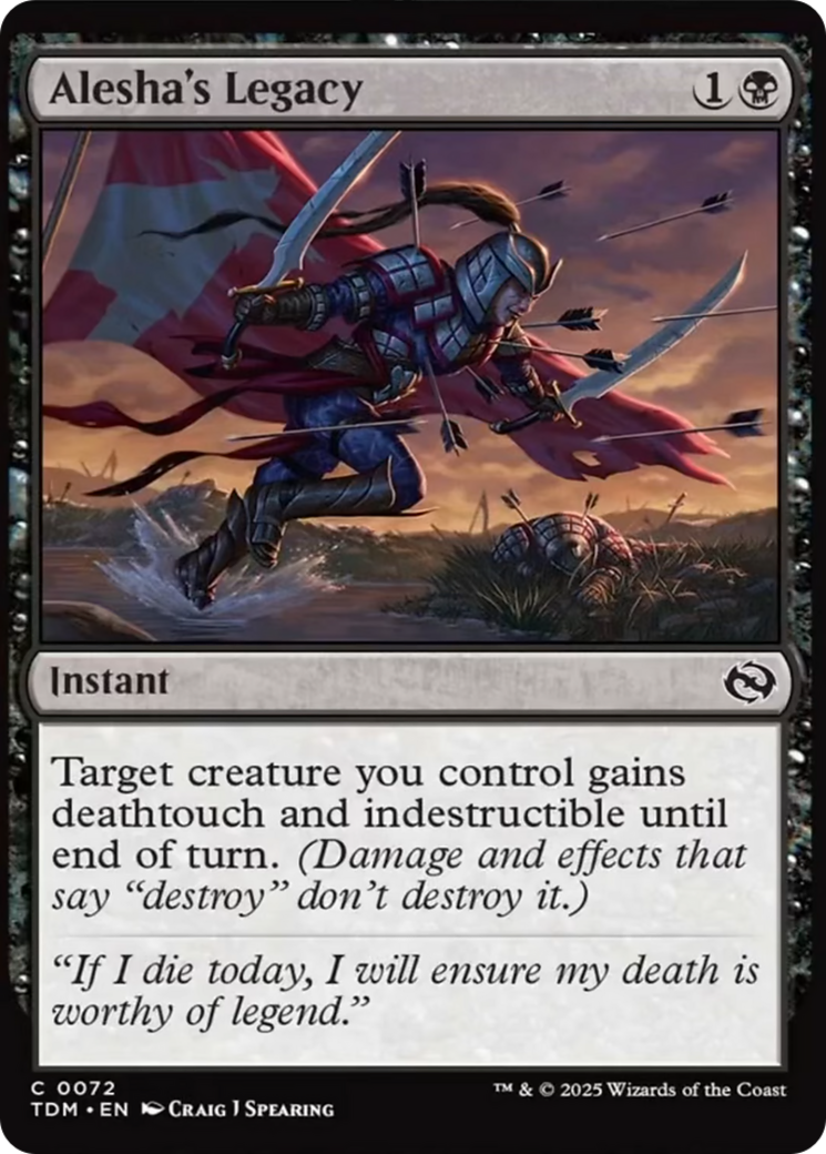 Alesha's Legacy [Tarkir: Dragonstorm] | Good Games Morley