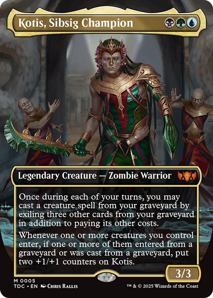Kotis, Sibsig Champion (Borderless) [Tarkir: Dragonstorm Commander] | Good Games Morley