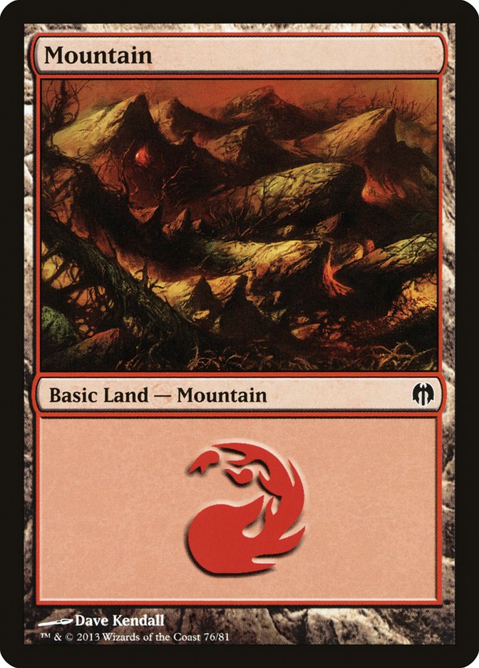 Mountain (76) [Duel Decks: Heroes vs. Monsters] | Good Games Morley
