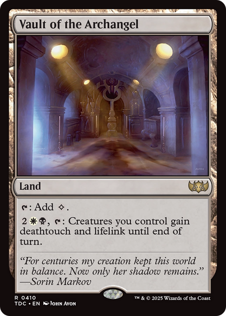 Vault of the Archangel [Tarkir: Dragonstorm Commander] | Good Games Morley