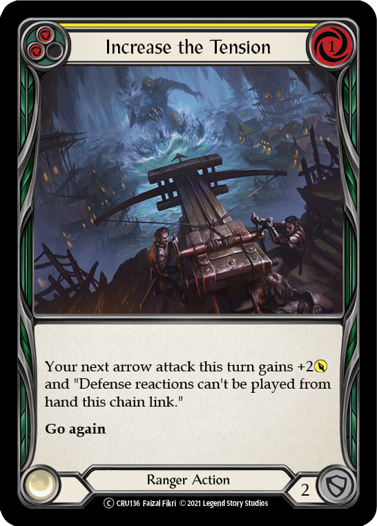 Increase the Tension (Yellow) [U-CRU136] (Crucible of War Unlimited)  Unlimited Normal | Good Games Morley