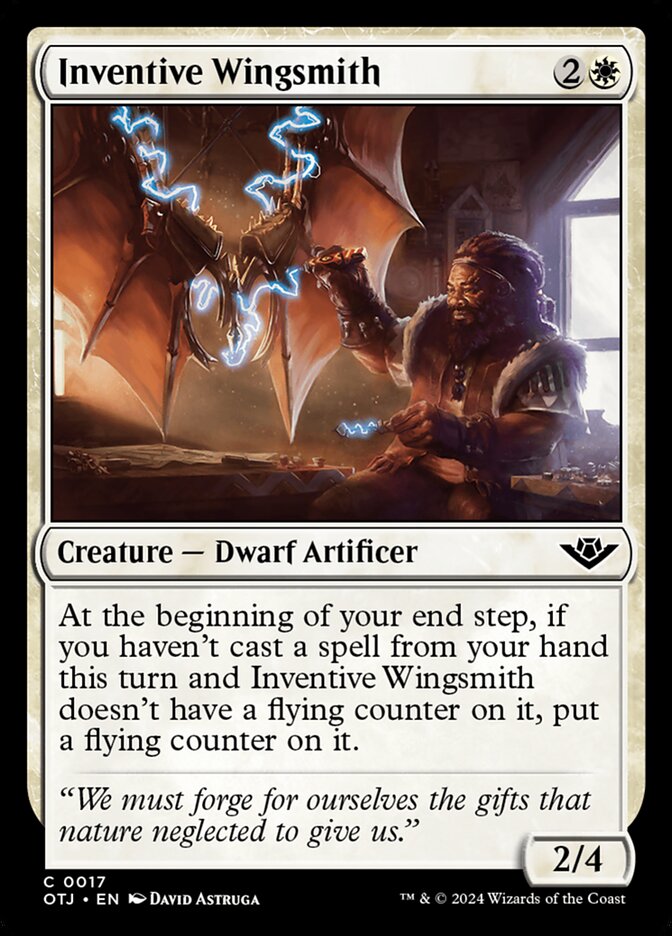Inventive Wingsmith 17/286 (Outlaws of Thunder Junction)  - Foil | Good Games Morley