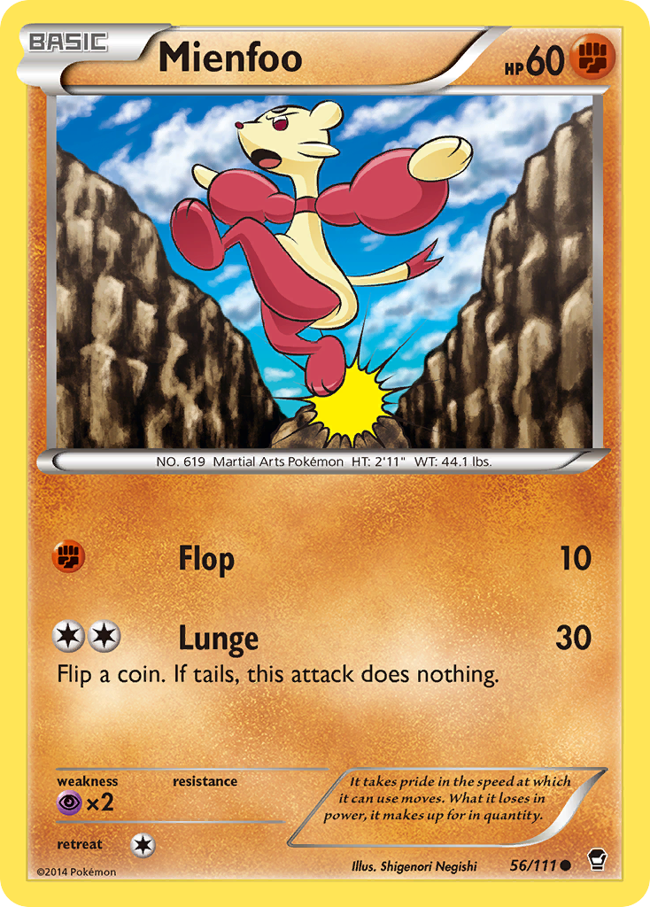 Mienfoo (56/111) [XY: Furious Fists] | Good Games Morley