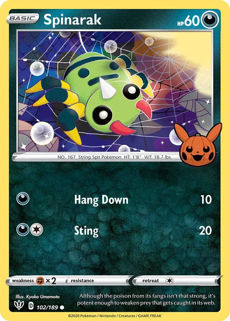 Spinarak (102/189) [Trick or Trade] | Good Games Morley