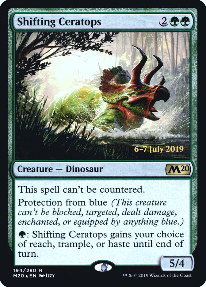 Shifting Ceratops [Core Set 2020 Prerelease Promos] | Good Games Morley