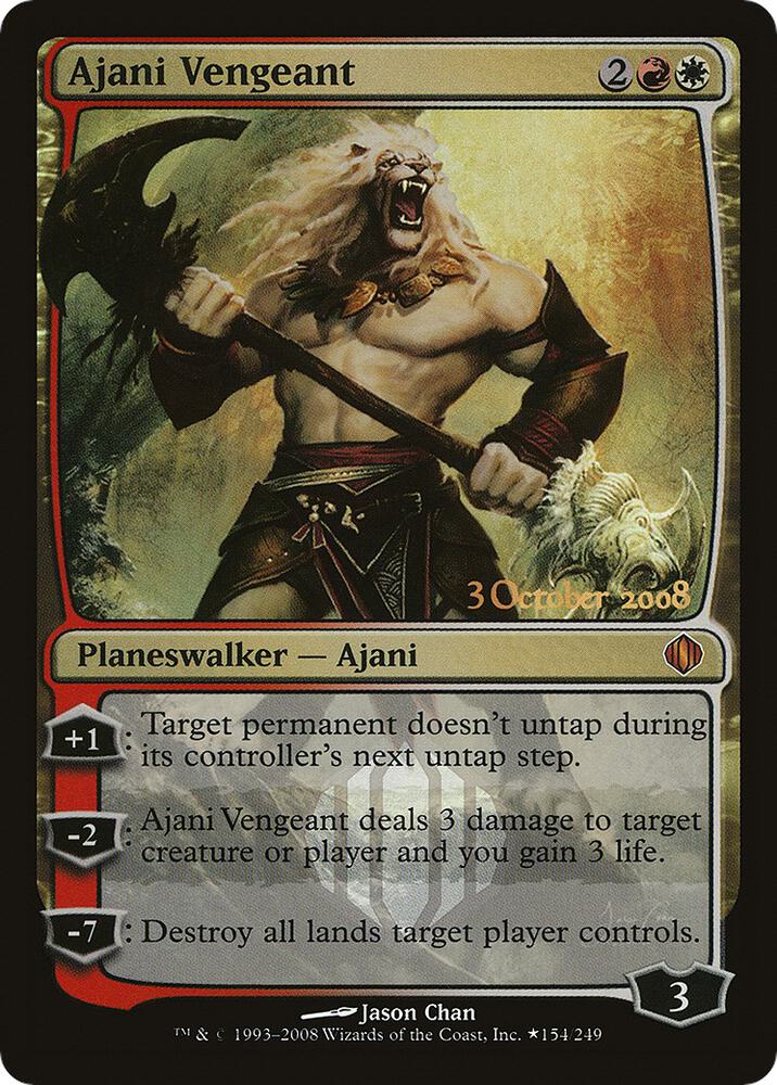 Ajani Vengeant 154★/2 (Launch Party & Release Event Promos)  - Foil | Good Games Morley