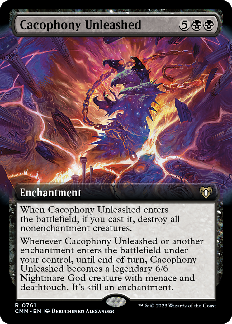 Cacophony Unleashed (Extended Art) [Commander Masters] | Good Games Morley