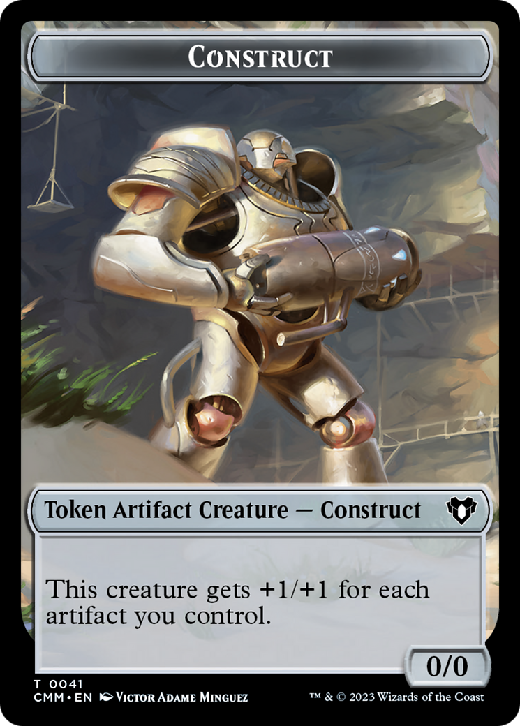 City's Blessing // Construct (41) Double-Sided Token [Commander Masters Tokens] | Good Games Morley