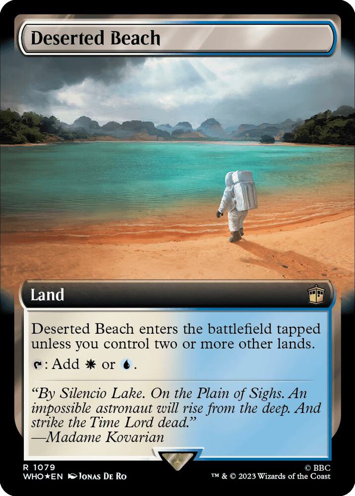Deserted Beach 1079/331 (Universes Beyond: Doctor Who)  - Extended Art Surge Foil | Good Games Morley