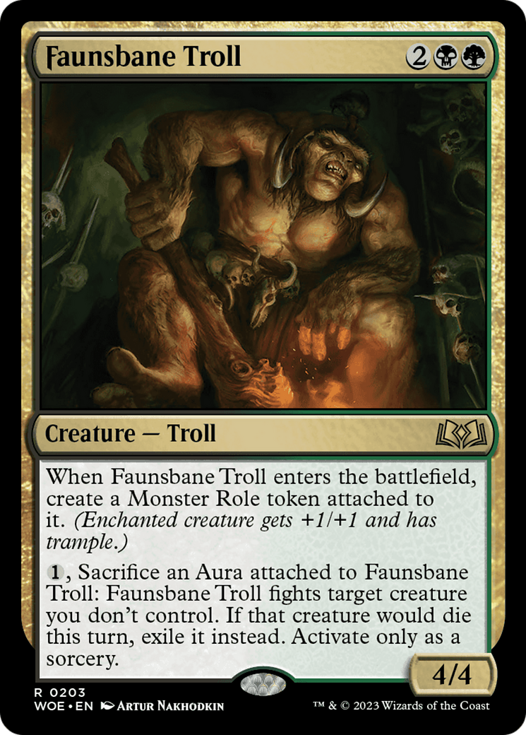 Faunsbane Troll [Wilds of Eldraine] | Good Games Morley