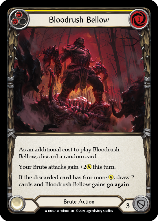 Bloodrush Bellow [WTR007-M] (Welcome to Rathe)  Alpha Print Rainbow Foil | Good Games Morley