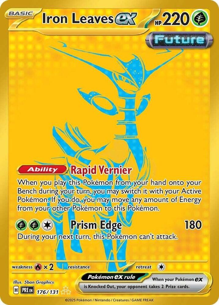 Iron Leaves ex (176/131) [Scarlet & Violet: Prismatic Evolutions] | Good Games Morley