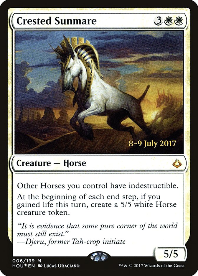 Crested Sunmare [Hour of Devastation Prerelease Promos] | Good Games Morley