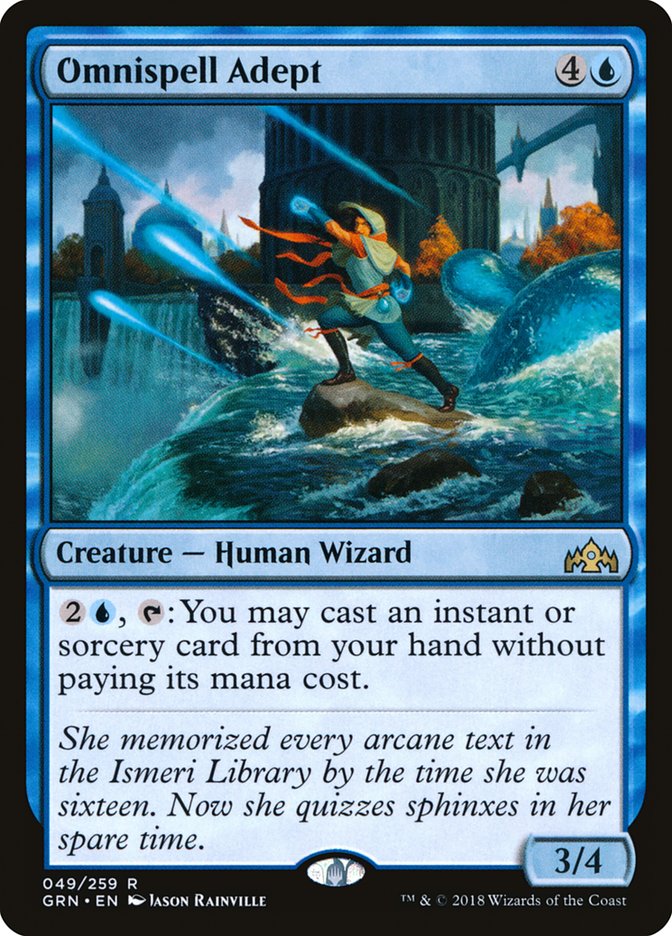 Omnispell Adept 49/259 (Guilds of Ravnica)  - Foil | Good Games Morley