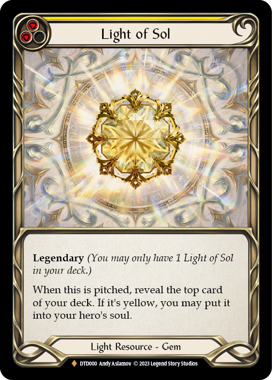Light of Sol [DTD000] (Dusk Till Dawn)  Cold Foil | Good Games Morley