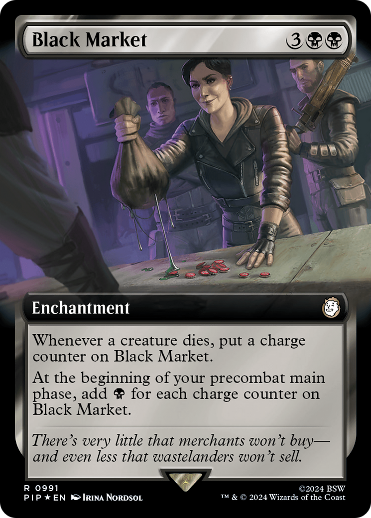 Black Market (Extended Art) (Surge Foil) [Fallout] | Good Games Morley