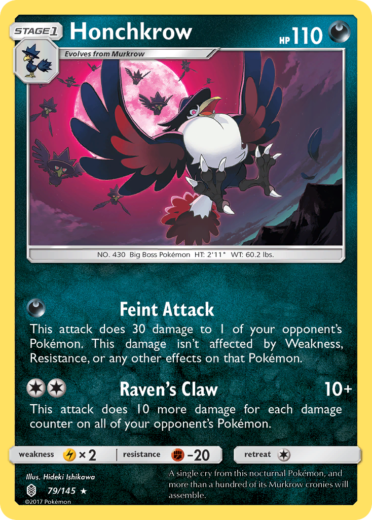 Honchkrow (79/145) [Sun & Moon: Guardians Rising] | Good Games Morley