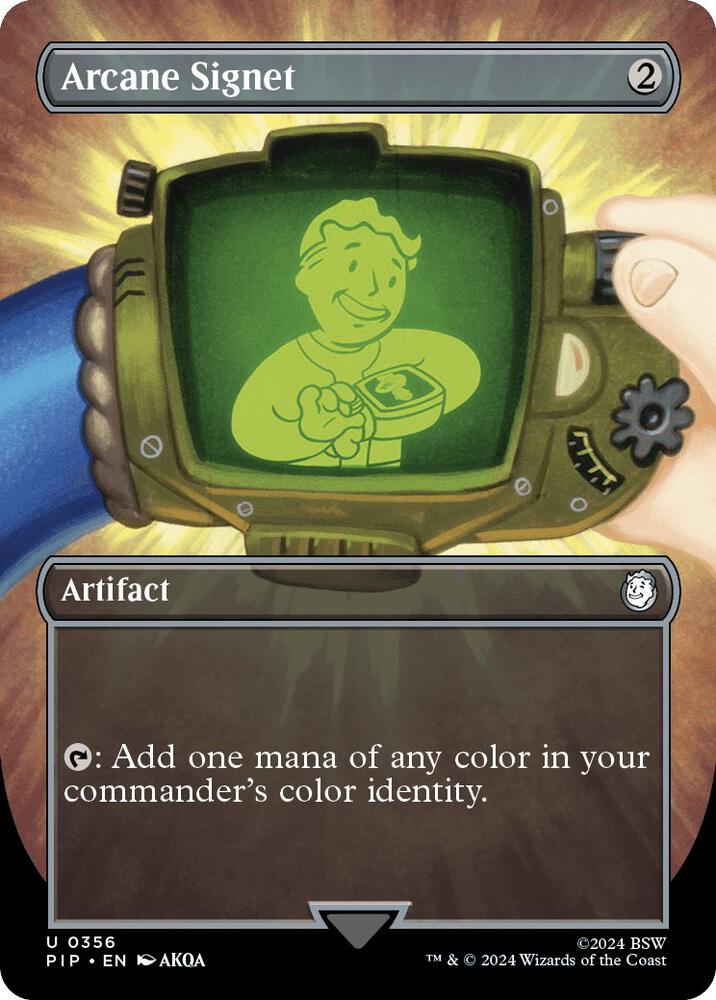 Arcane Signet 356/326 (Universes Beyond: Fallout)  - Borderless | Good Games Morley