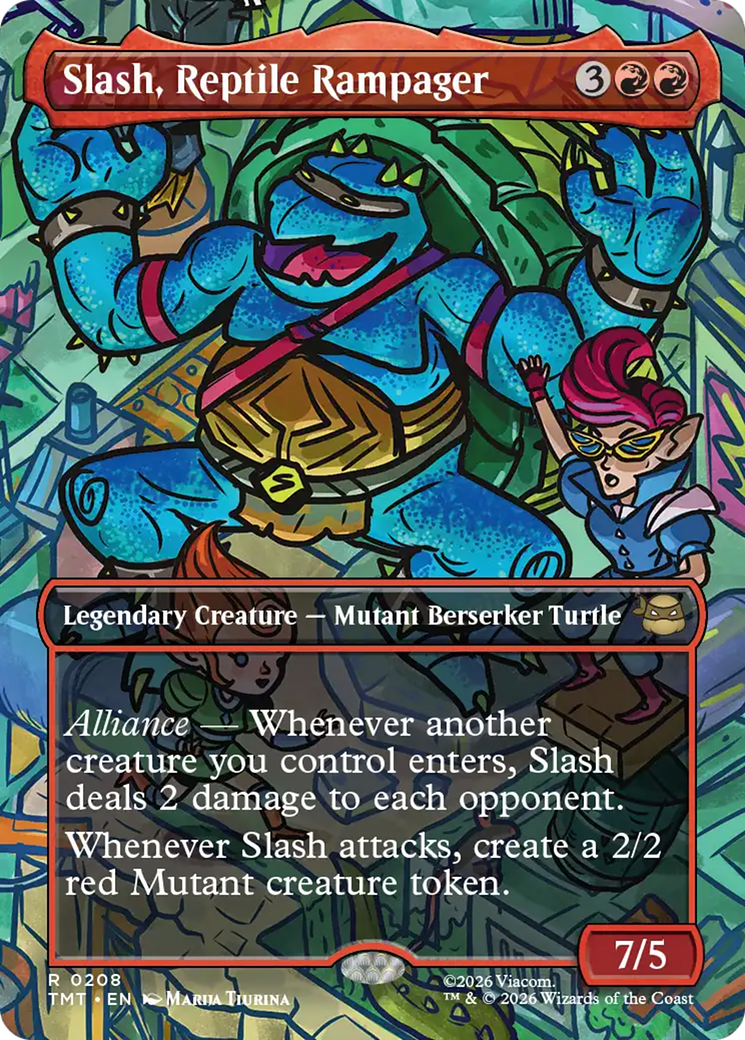 Slash, Reptile Rampager (Borderless) [Teenage Mutant Ninja Turtles] | Good Games Morley