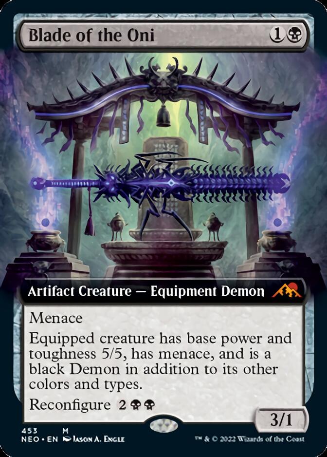 Blade of the Oni (Extended Art) [Kamigawa: Neon Dynasty] | Good Games Morley